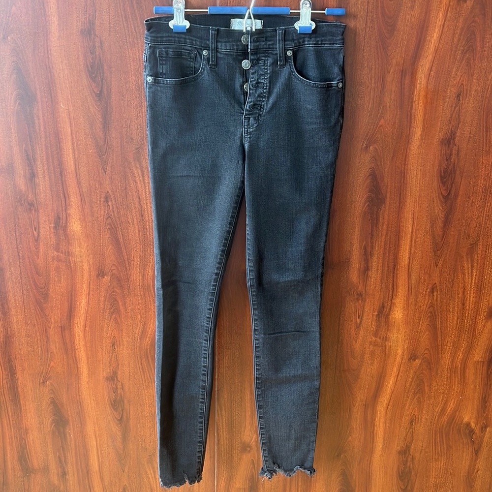 Madewell tall skinny black jeans